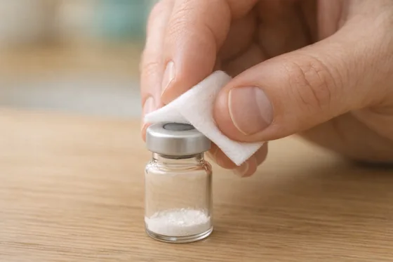 Disinfect the stoppers